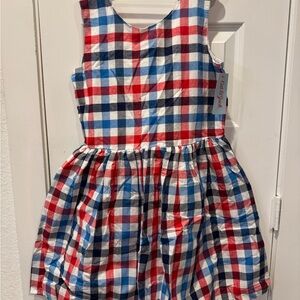 Cat & Jack Red, Blue, and White Plaid Dress